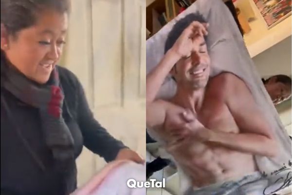 Le regaló una cobija de Chayanne a su mamá para que cumpliera su sueño de “dormir con él”